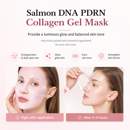 4 pack Gel Mask - Salmon DNA PDRN Pink Collagen Jelly