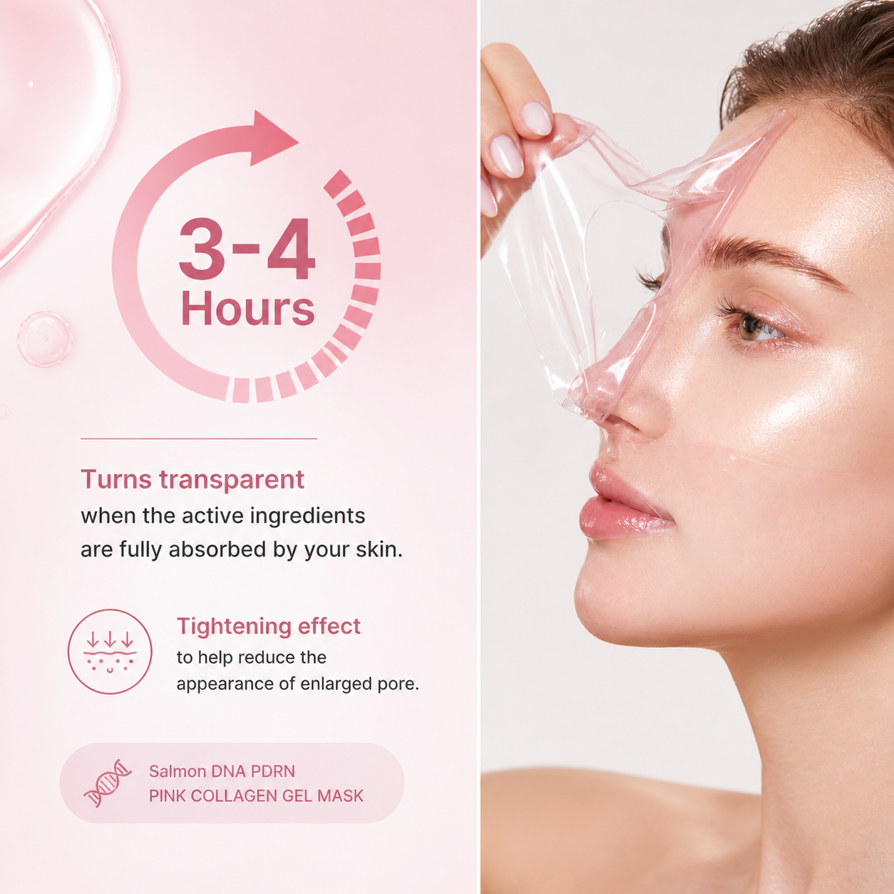 4 pack Gel Mask - Salmon DNA PDRN Pink Collagen Jelly